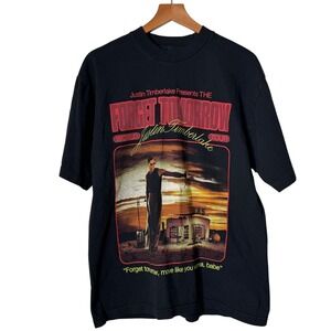 Justin Timberlake Forget Tomorrow World Tour T-Shirt 2024 Adult Medium Black